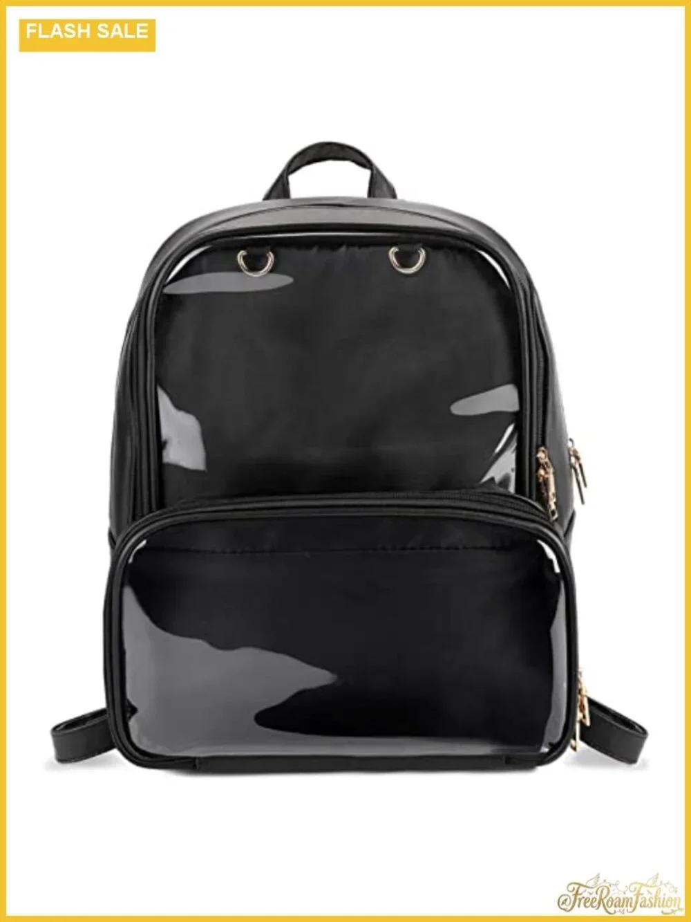 Ita Bag Double Window PU Leather Kawaii Backpack with Insert